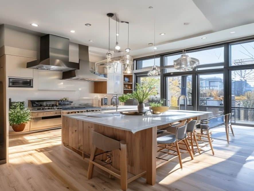 Bright modern kitchen extension with natural light renovation